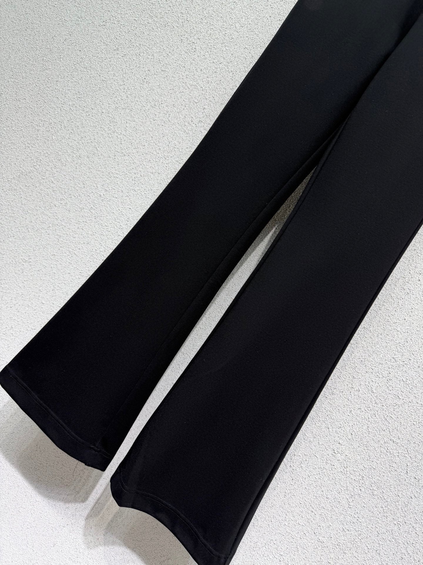 Prada 2026 Letter Webbing Flared Trouser Black Cotton 132457