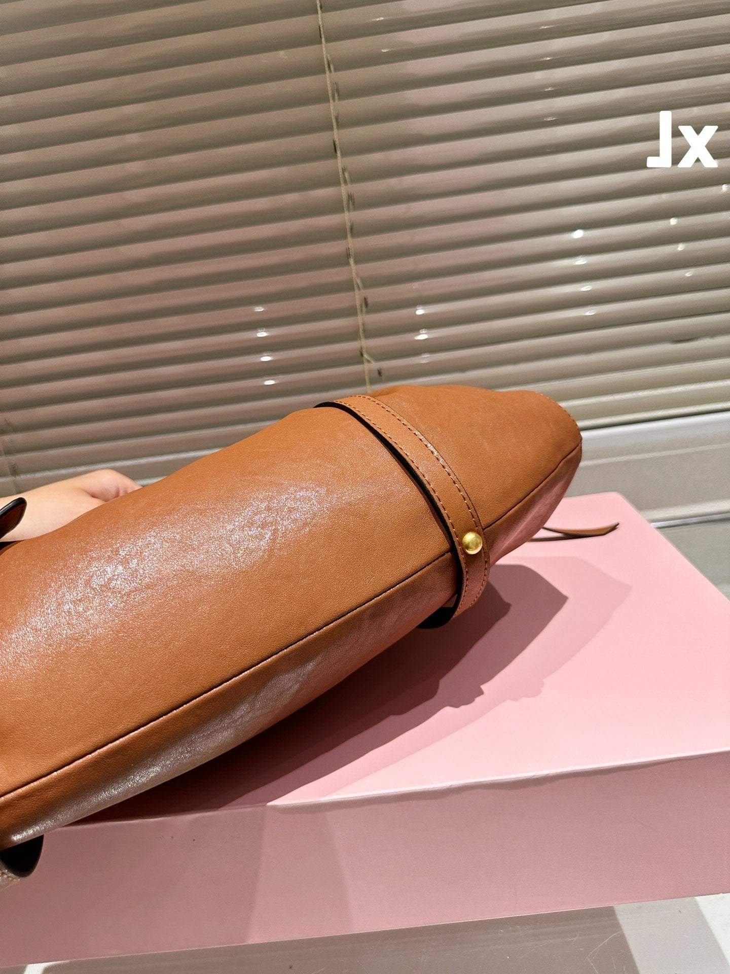Miu Miu Archive Shoulder Bag Brown Nappa Leather
