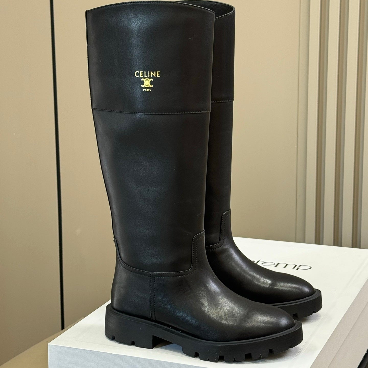 Gucci 2025 Arc de Triomphe Boot Black Calfskin 562168