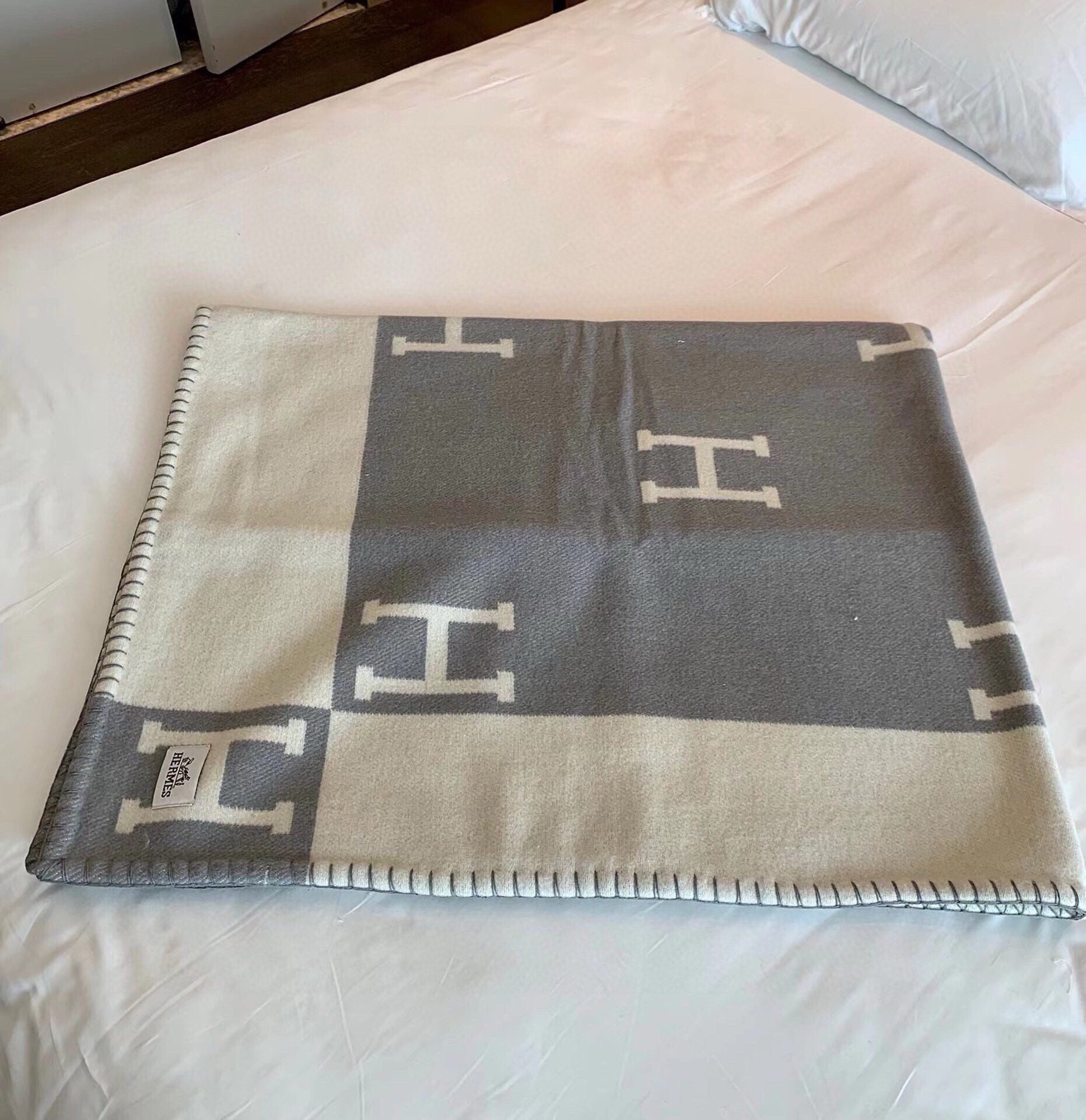 HM Blanket Grey Wool Cashmere
