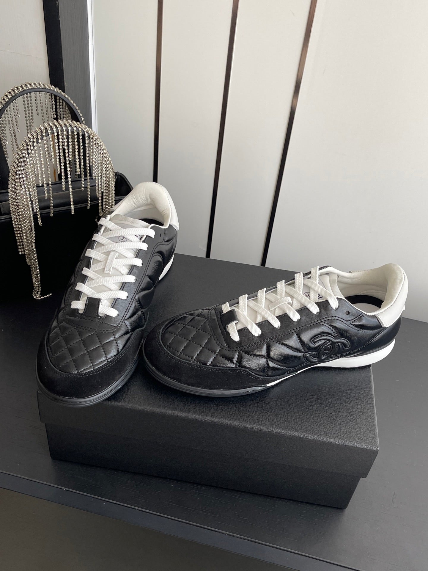 Channel 2026 Sneaker Quilted Calfskin Suede 895746
