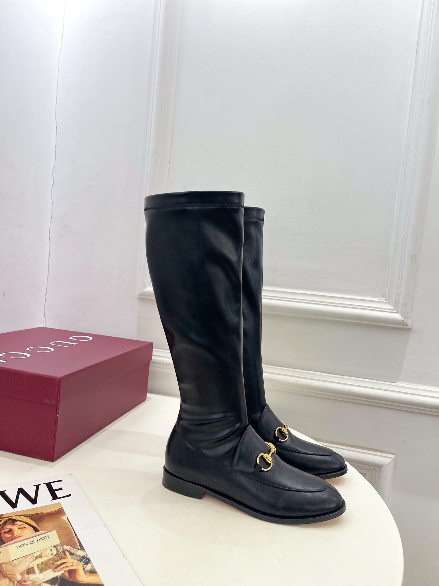 Gucci 2025 Horsebit Boot Black Calfskin 536067