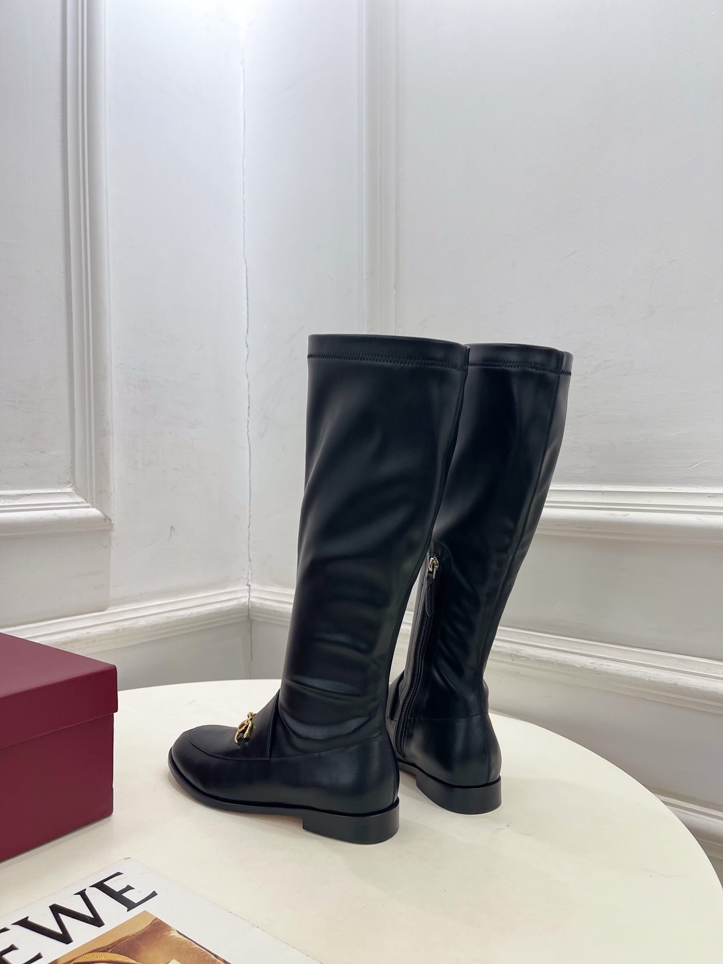 Gucci 2025 Horsebit Boot Black Calfskin 536067