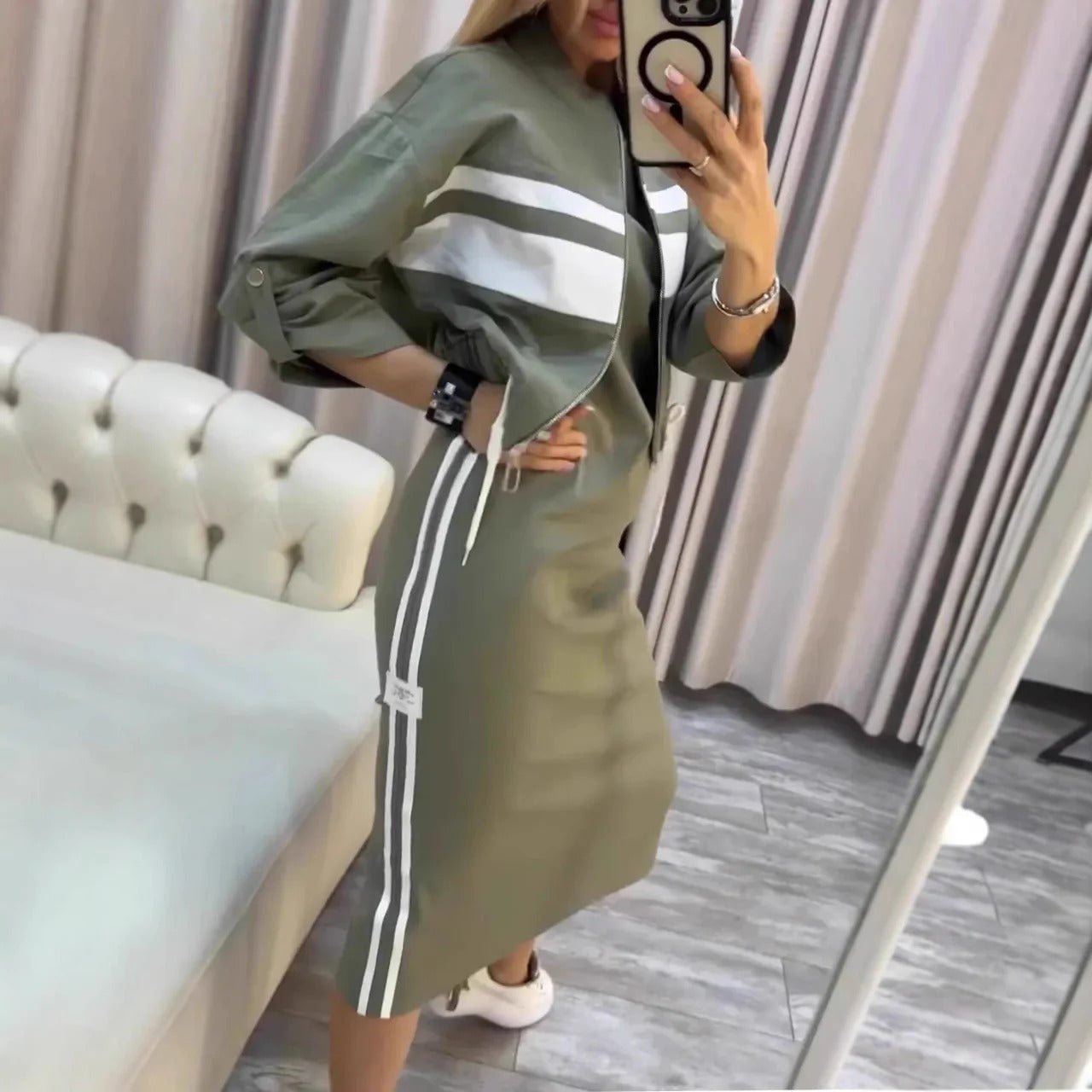 Elegant Casual Two-Piece Set #VEV32664
