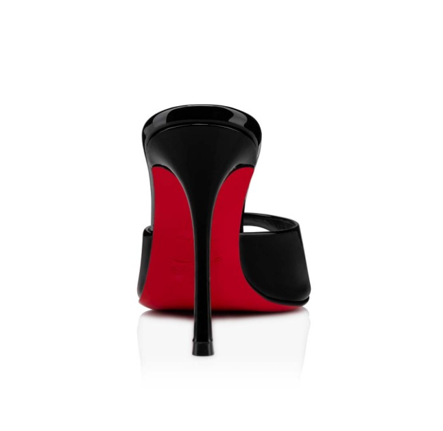CL Me Dolly 100mm Mules Black Patent Calf Leather