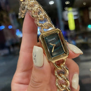 PREMIERE LADY QUARTZ 21 GOLD BLUE DIAL